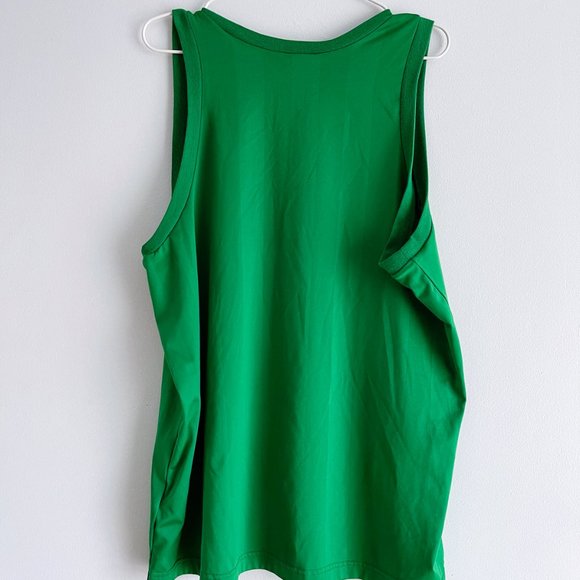 Adidas 3 Stripes Originals Trefoil Green Sport Tank Top Basketball Logo Men Sz L - Picture 6 of 8